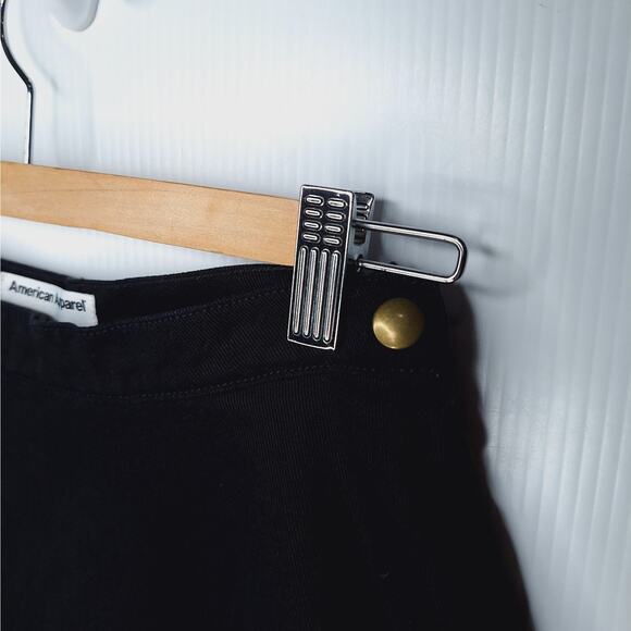 American Apparel Denim Skater Mini Skirt Small USA Fit Flare Short Tumblr Goth - Picture 8 of 13